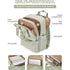 Khaki Large Capacity Travel Laptop Backpack - Sleek Business Shoulder Bag with Padded Compartment