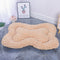 S Gold Rose Velvet Fish Scale Pet Bed - Creative Bone-Shaped Soft and Cozy Dog & Cat Nest