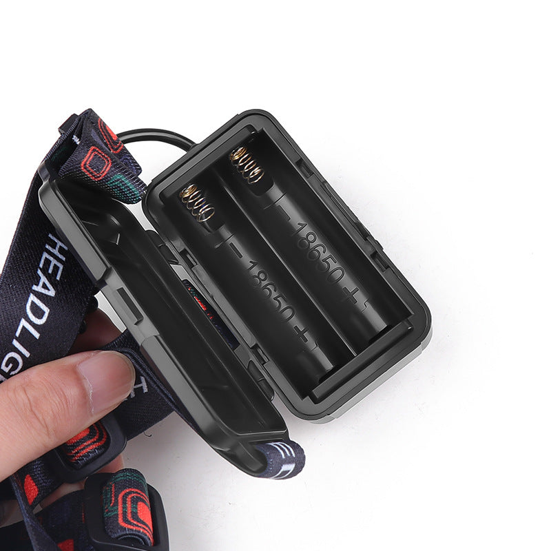 Fourth Gear Rechargeable White Laser Headlamp - Long-Range Zoomable Headlight for Night Fishing and Hiking