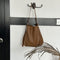 Brown Fashionable Minimalist Bucket Tote Bag - Versatile & Spacious for Daily Commutes