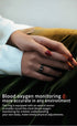 Silver Round 0.74inch Smart Ring with Heart Rate and Sleep Tracking - IP68 Waterproof Fitness Tracker with Step Counter