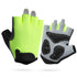 S Green Children's Summer Cycling Gloves - Breathable Half-Finger Non-Slip Fitness Training Gloves for Weightlifting