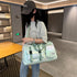 Light Purple Iridescent Gym Bag with Wet-Dry Separation - Large Capacity Travel and Fitness Duffel