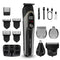 Grey 5-in-1 Digital Display Hair Clipper Set - Adjustable Multifunctional Trimmer for Hair, Beard, and Precision Grooming