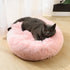 Blue Green 50cm Cozy Round Pet Bed - Plush Cat & Dog Bed with Non-Slip Base, Machine Washable