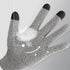 Grey 3-Pack Cut Resistant Gloves (Level 5 Protection) - Pineapple Grip, Touchscreen Compatible, Food Safe for Kitchen, Butcher & Fish Cleaning - One Size Fits Most