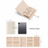 Black Foldable Travel Jewelry Organizer - Velvet Zippered Case with Transparent Pages & Detachable Pouches