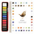 Bird 2-Pack Watercolor Painting Set - Premium Bird-Themed Coloring Books with Watercolor Paints (22.86×16.51cm) - Artist-Grade Workbook Kit