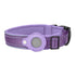 S Purple Secure Nylon Dog Collar with Built-in Apple AirTag (not included) Holder Case - Pet Tracker Accessory