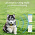 Pink Real-Time Pet GPS Tracker Locator - Magnetic Charging, Multi-Mode Positioning for Dogs & Cats