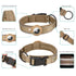S Khaki Secure Nylon Dog Collar with Built-in Apple AirTag (not included) Holder Case - Pet Tracker Accessory