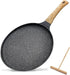 Grey 24cm Non-Stick Crepe Pan - Versatile Flat Skillet for Pancakes, Omelettes & Tortillas