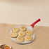Black Smiley + Black Handle (gas model) Non-Stick Pancake Pan - 7-Hole Fun Shapes Breakfast Griddle (27cm)