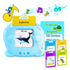 Blue Panda [Plain English] [112 Cards 224 Contents] Bilingual Early Learning Flash Card Reader - Interactive Audio Toy for Toddlers