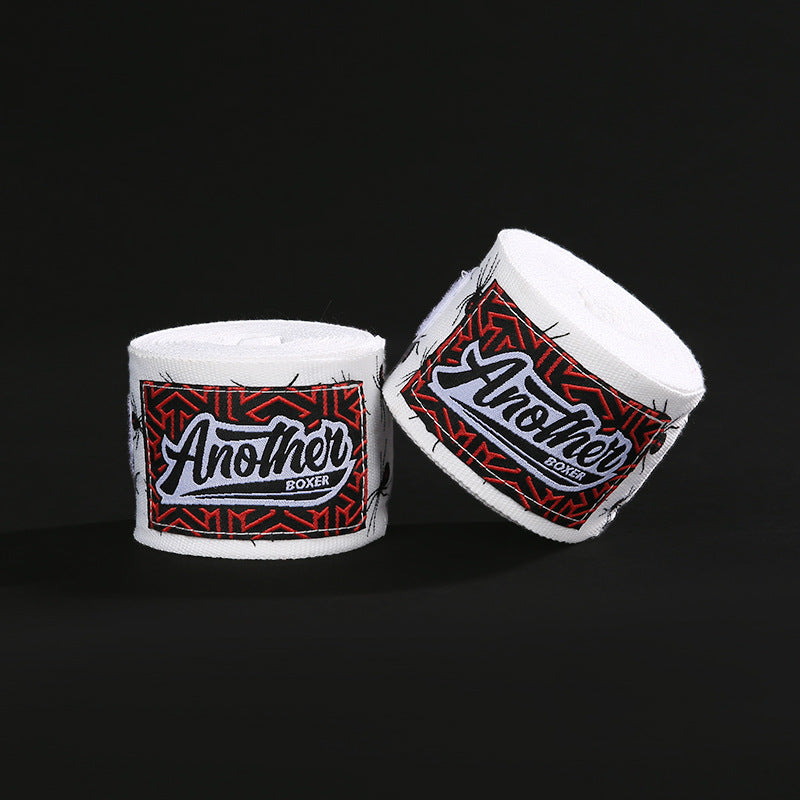 White Spider Pro Grade 5m Boxing Hand Wraps - Printed Elastic Bandages for Training & Combat Sports (1 Pair)