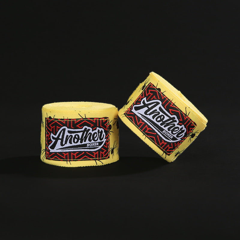Yellow Spider Pro Grade 5m Boxing Hand Wraps - Printed Elastic Bandages for Training & Combat Sports (1 Pair)