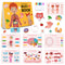 Interactive Human Body Busy Book Set (2 Books) - Educational Quiet Learning Toy for Toddlers