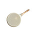 Beige Steak + Wood Grain Handle (Gas Model) Non-Stick Pancake Pan - 7-Hole Fun Shapes Breakfast Griddle (27cm)
