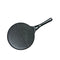 Black Double Compartment + Black Handle Non-Stick Pancake Pan - 7-Hole Fun Shapes Breakfast Griddle (27cm)