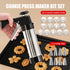 Black Deluxe Cookie Press & Icing Gun Set - 13 Discs & Multiple Nozzles for Baking & Decorating