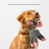3pcs Brown Goofy Plush Donkey Squeaky Dog Toy - Large Interactive Chew & Cuddle Buddy