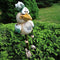 Green Quirky Resin Rooster Figurine Set (2-Pack) - Novelty Chicken Home Decor Ornaments