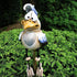 Green Quirky Resin Rooster Figurine Set (2-Pack) - Novelty Chicken Home Decor Ornaments