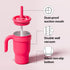 Green 14oz Insulated Tumbler with Handle & Straw - 304 Stainless Steel Car Cup (Contrast Color)