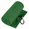 Green Microfiber Waffle Weave Golf Towel Set - 4 Pack (40x60cm) - Ultra Absorbent & Quick Drying