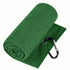 Green Microfiber Waffle Weave Golf Towel Set - 4 Pack (40x60cm) - Ultra Absorbent & Quick Drying
