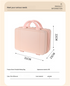 Personalized stylish and lightweight Light white mini suitcase for short trips