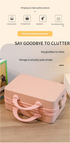 Personalized stylish and lightweight Yellow and pink mini suitcase for short trips