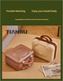 Cute Bear Face Hard-Shell Storage Case with Lock - 14-Inch Black Travel Organizer