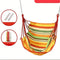 Colorful Striped Hammock Chair with Ropes and Storage Bag - Yellow Stripes