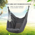 Colorful Striped Hammock Chair with Ropes and Storage Bag - Yellow Stripes