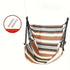 Colorful Striped Hammock Chair with Ropes and Storage Bag - Brown Stripes