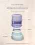 Green Automatic Pet Feeder and Drinker Combo for Cats and Small Dogs - 2 in 1 Detachable Design
