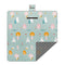 Waterproof Foldable Picnic Blanket with Green Mood Print - 200x200cm