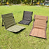 Portable Folding Beach Chair - Reclining Outdoor Seat 68x39.5x40.5cm with Carry Bag in green