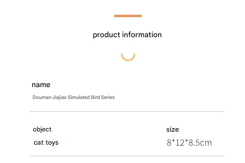 Interactive Plush Cat Toy - Lifelike Bird with Chirping Sounds and Feathers,Off-white