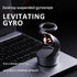 Desktop Levitating Gyro,Magnetic Floating Desk Toy for Stress Relief, Elegant Design-grey