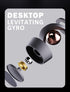 Desktop Levitating Gyro,Magnetic Floating Desk Toy for Stress Relief, Elegant Design-grey