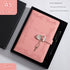 Heart Lock Diary with Key - Vintage Style Journal, Pink PU Leather, Secure and Elegant