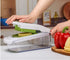 18-Piece Multi-Function Vegetable Chopper, Rotary Grater, Spiralizer and Slicer for Home Kitchen (White and green)