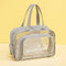 Waterproof beach bag with wet and dry separation, gym and swim storage bag, toiletries and cosmetic bag for swimsuits and goggles (Gray has shoe compartment)