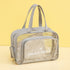 Waterproof beach bag with wet and dry separation, gym and swim storage bag, toiletries and cosmetic bag for swimsuits and goggles (Gray has shoe compartment)
