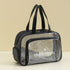 Waterproof beach bag with wet and dry separation, gym and swim storage bag, toiletries and cosmetic bag for swimsuits and goggles (Black has shoe compartment)