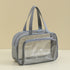 Waterproof beach bag with wet and dry separation, gym and swim storage bag, toiletries and cosmetic bag for swimsuits and goggles (Gray has no shoe compartment)