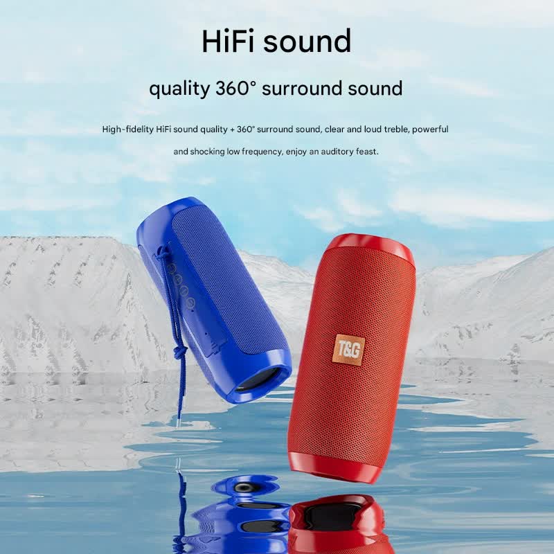 Camouflage color Portable Bluetooth Speaker - HiFi 360 Degree Audio Wireless Mini Speaker, Support Hands-free Calling