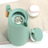 1000ml Black thermos bottle with wooden handle, double-layer glass liner coffee pot, suitable for hot and cold drinks